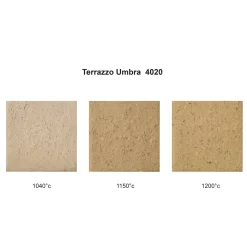 Argilla Terrazzo terra d'ombra, chamottata grossa