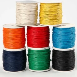 Assortimento di cordoncini in cotone cerato