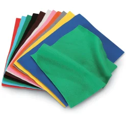 Assortimento di fogli di feltro colorato