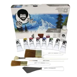 Bob Ross - Set di colori ad olio, tema paesaggio