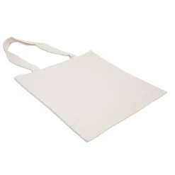 Borsa in cotone con manici lunghi