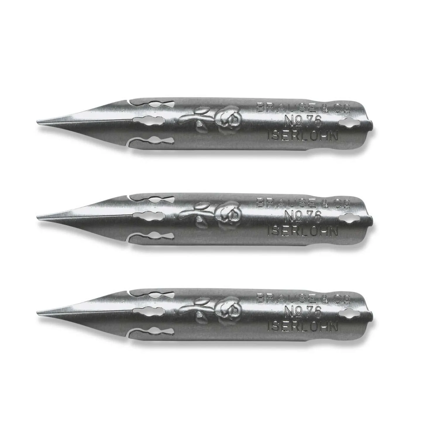 Brause - Pennino Rose, nr. 76, set da 3