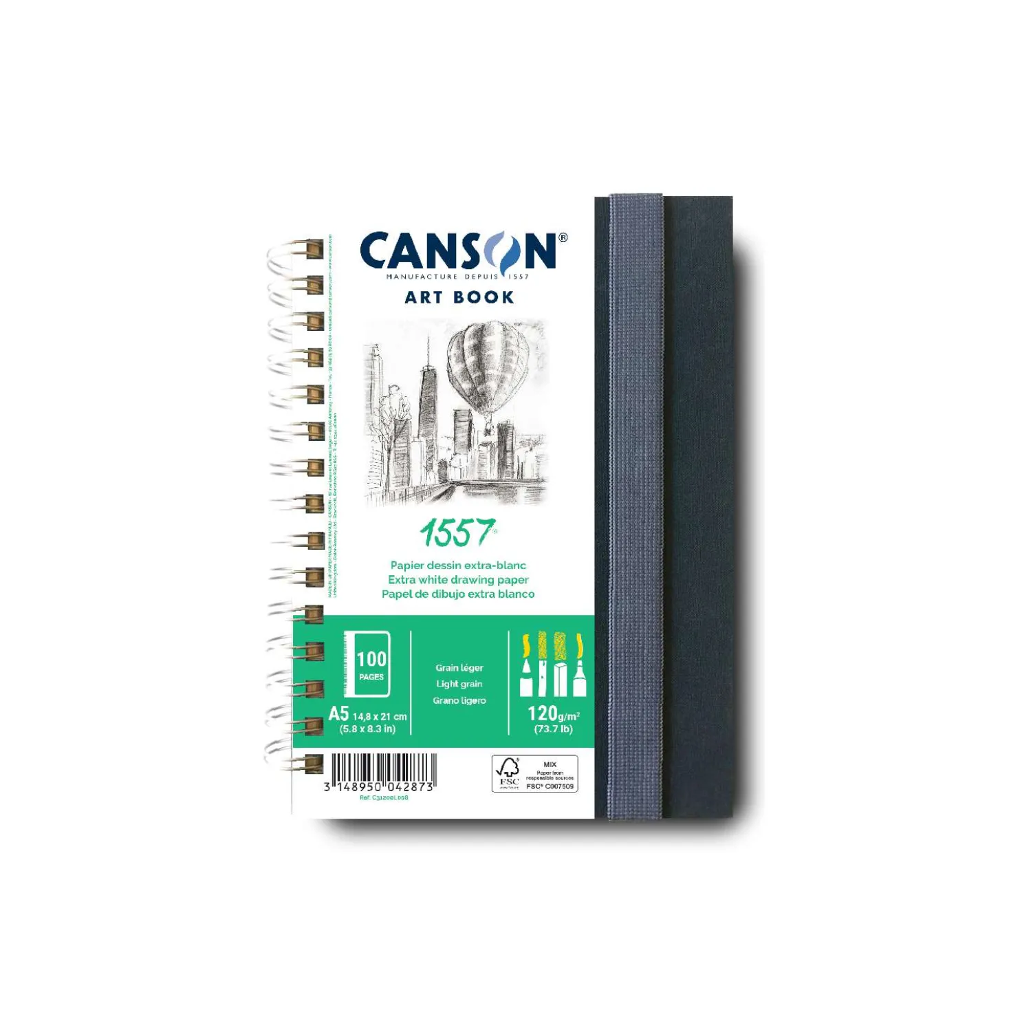 Canson - 1557, Art Book, Album per schizzi spiralato