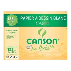 Canson - "C" à grain, Carta da disegno bianca