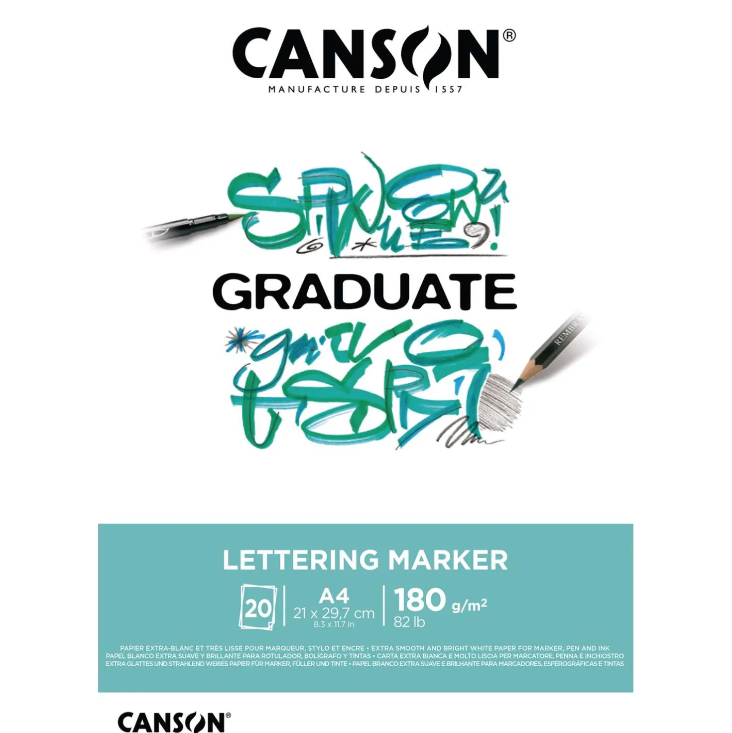Canson - Graduate, Blocco Lettering marker
