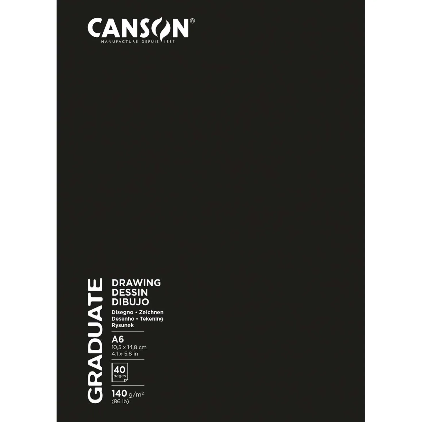 Canson - Graduate, Libro per schizzi, copertina morbida