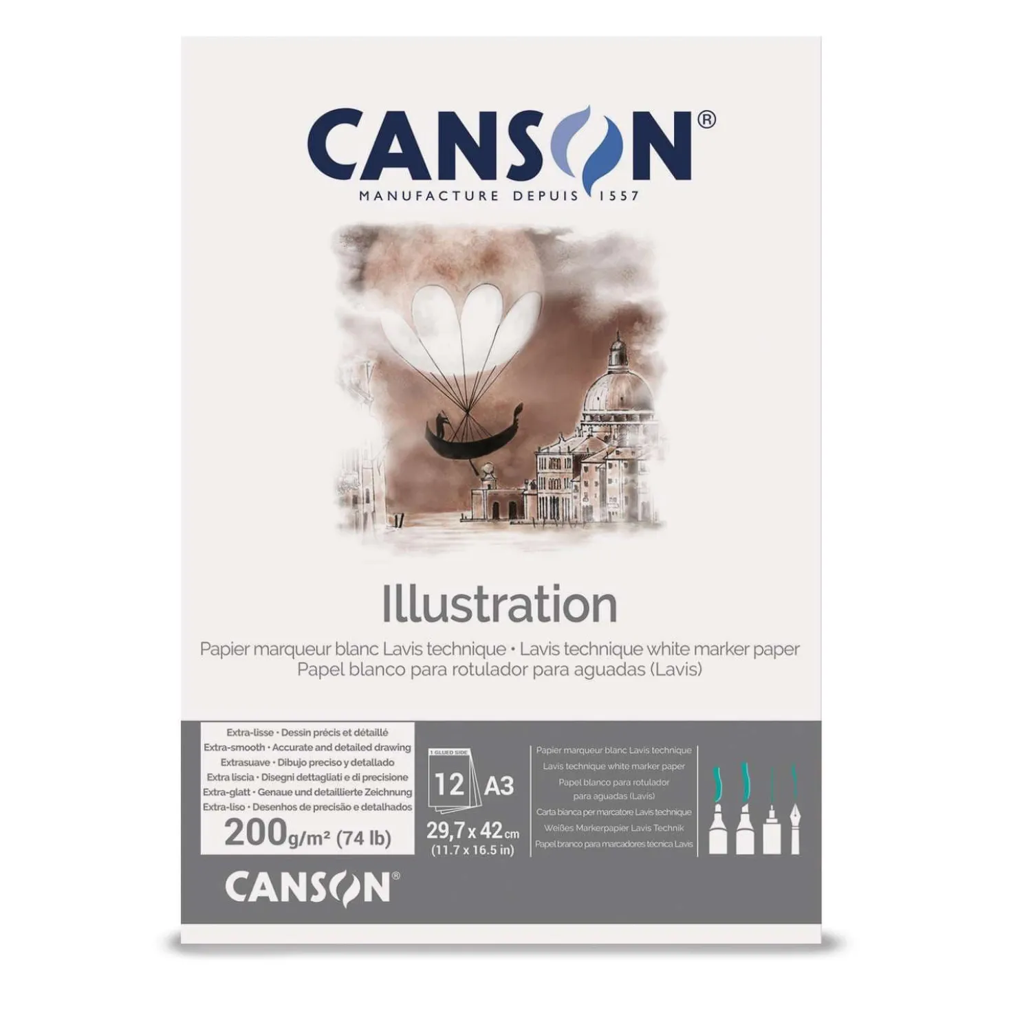 Canson - Illustration, Blocco per disegni di precisione
