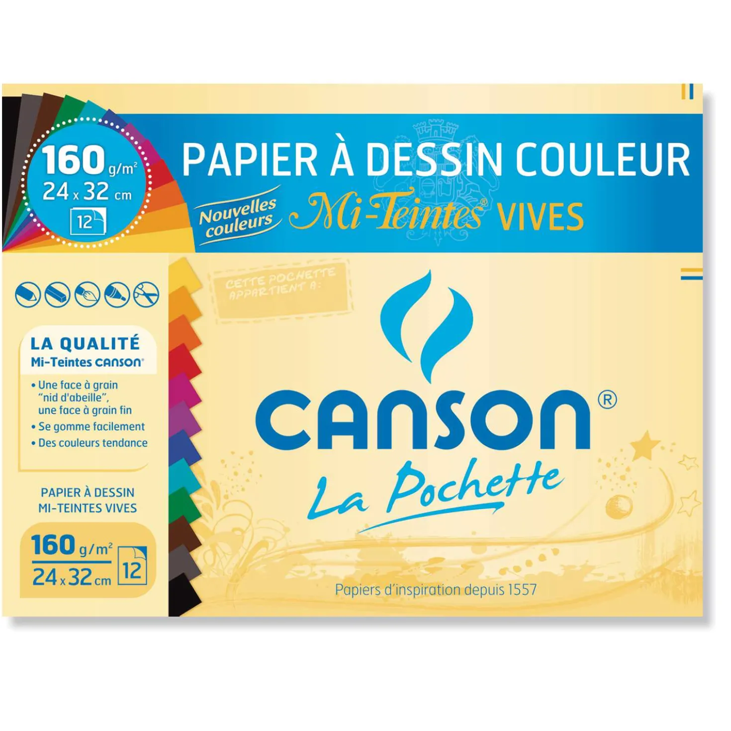 Canson - Mi-Teintes, Confezioni di carta colorata