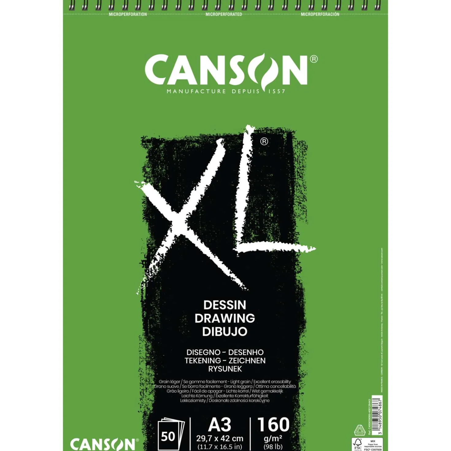 Canson - XL, Blocco da disegno universale Dessin