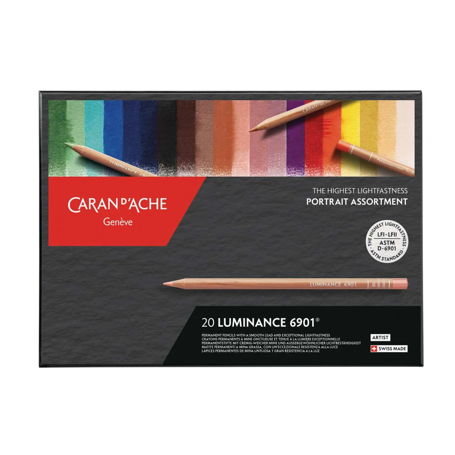 Caran D'Ache - Luminance 6901, Set Ritratto con 20 matite