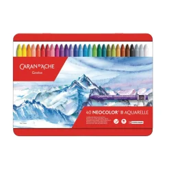 Caran D'Ache - Neocolor II, Set di pastelli a cera acquerellabili