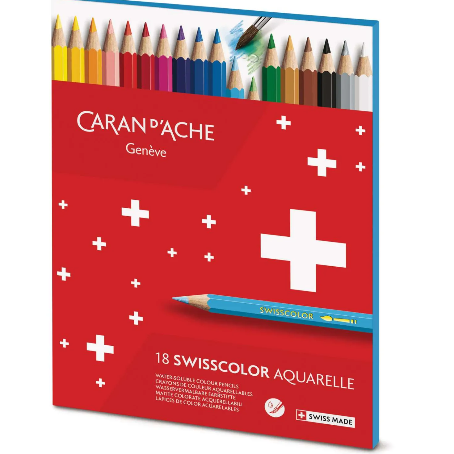 Caran D'Ache - Swisscolor, Set di matite acquerellabili