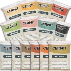 Cernit - Metallic, Pasta modellabile con effetto metallico