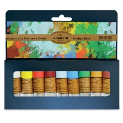 Charvin - Colori a olio extra-fini, Set tematici, 9 x 20 ml