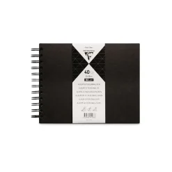 Clairefontaine - Album spiralato nero da personalizzare