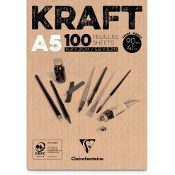 Clairefontaine - Blocco di carta kraft