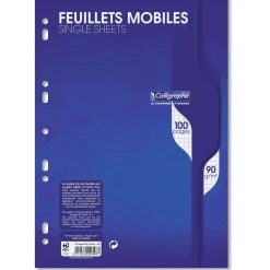 Clairefontaine calligrafia 7000, fogli da inserire in un quaderno ad anelli