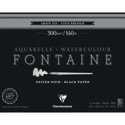 Clairefontaine - Fontaine, Blocco per acquerello nero