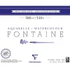 Clairefontaine - Fontaine, Carta per acquerello, grana semi-satinata