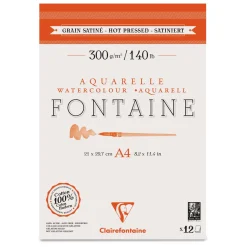 Clairefontaine - Fontaine 300 g/mq, Carta per acquerello