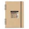 Clairefontaine - Kraft, Album per schizzi spiralato con carta marrone