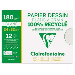 Clairefontaine - Pochette Dessin, Carta da disegno riciclata