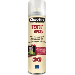 Cléopâtre - Texti'spray, Colla per tessuti temporanea
