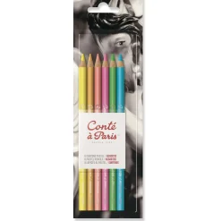 Conté à Paris - Set da 6 matite pastello, colori chiari
