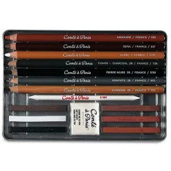 Conté à Paris - Set per schizzi da 15 pezzi