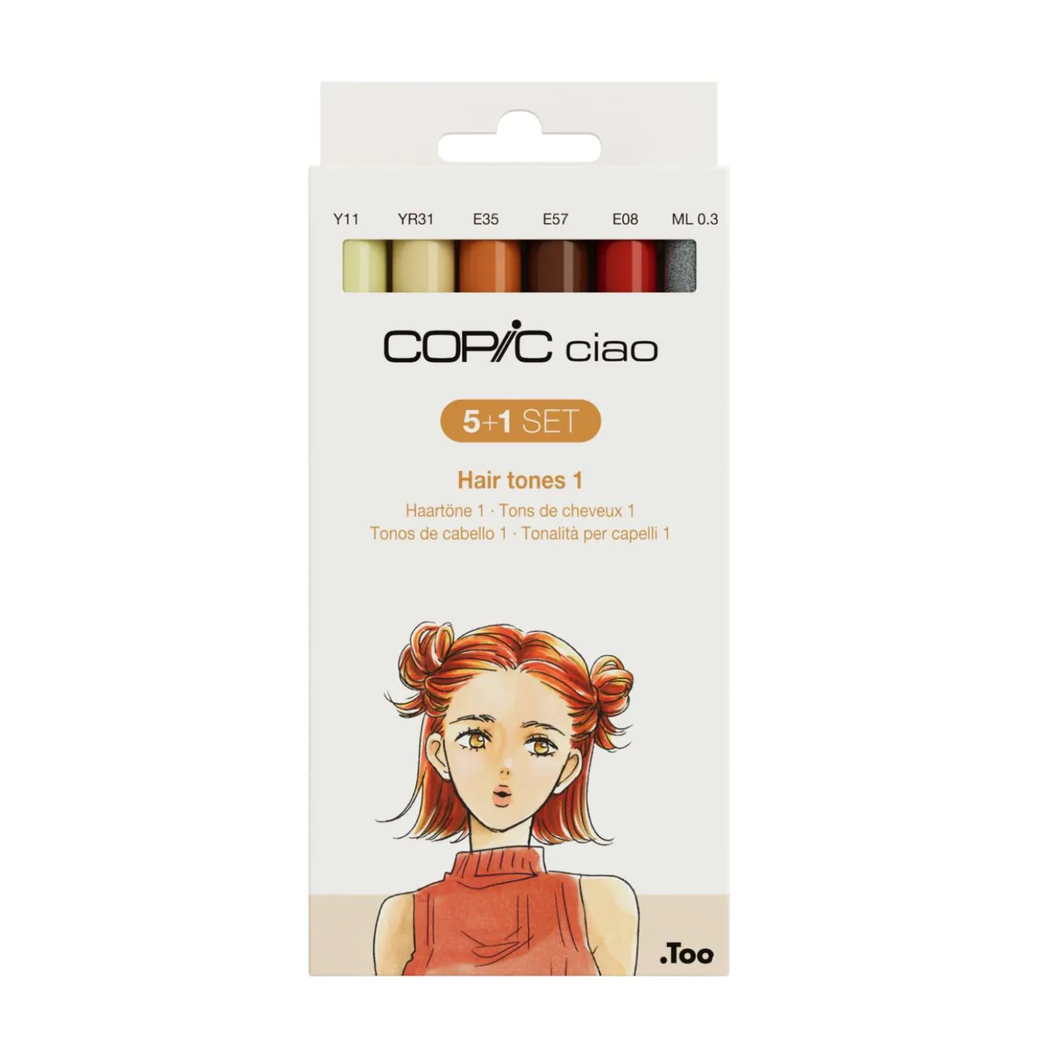 Copic - Ciao, Set "Tonalità per capelli" 5+1