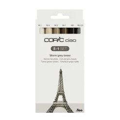 Copic - ciao, Set 5+1, toni di grigio caldi