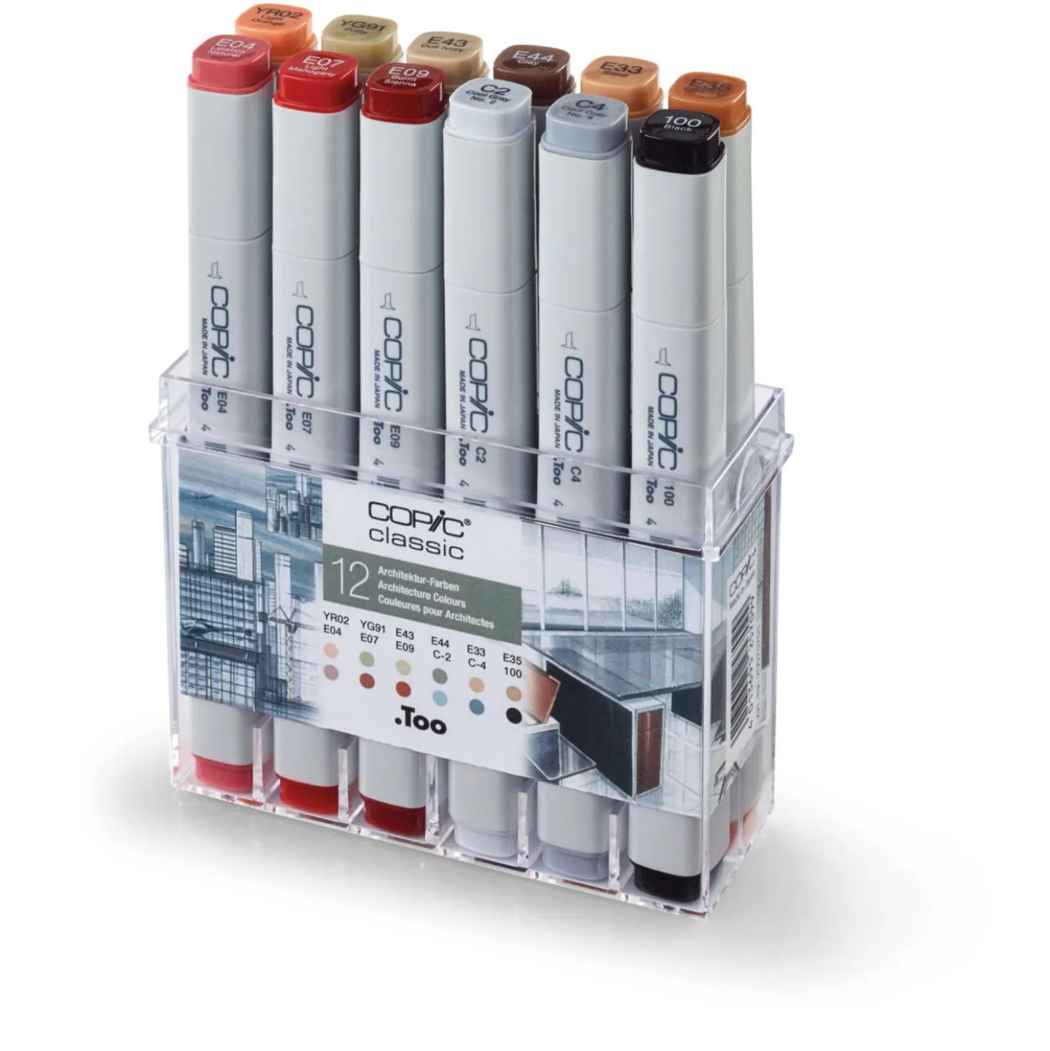 Copic - Classic, Set Architettura con 12 marker