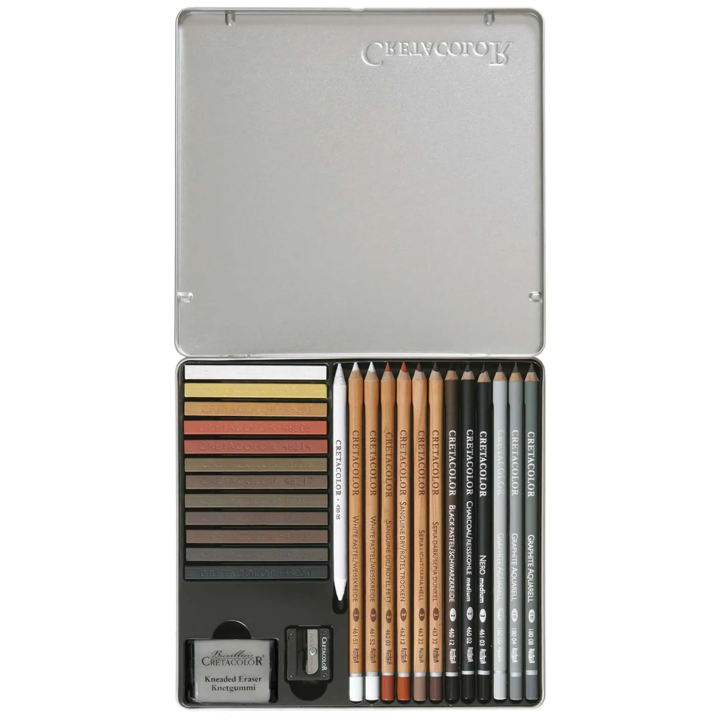 Cretacolor - Set Creativo, attrezzatura base per il disegno
