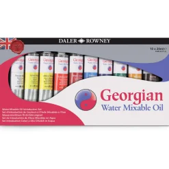 Daler-Rowney - Georgian, Set di colori a olio miscelabili in acqua