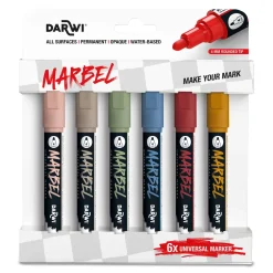Darwi - Marbel, Marker universali, Set da 6