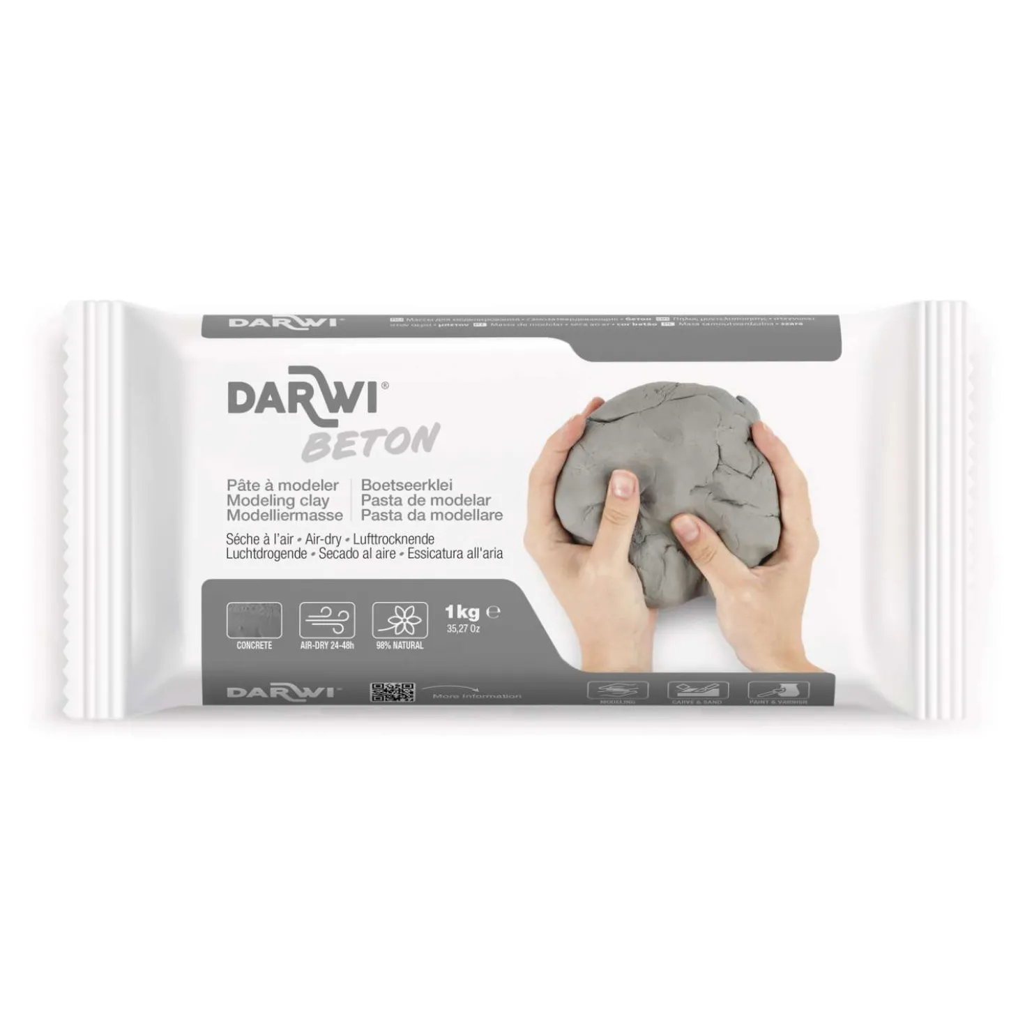 Darwi - Pasta modellabile effetto calcestruzzo