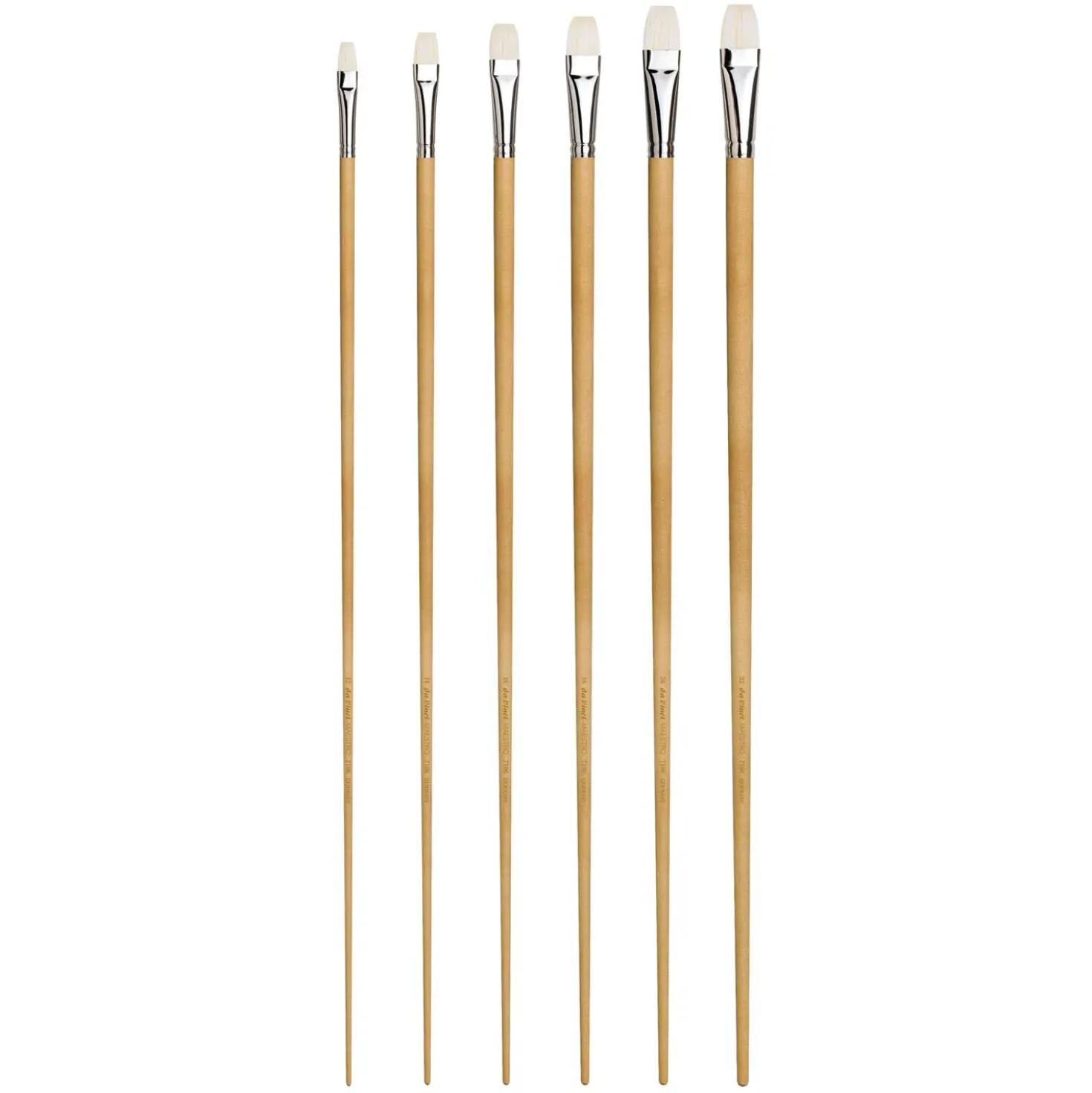 Da Vinci - Maestro, Serie 7106, pennelo piatto, manico lungo 60cm