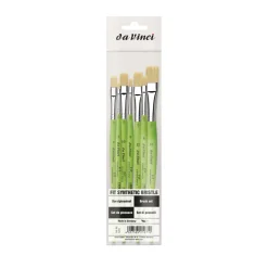 Da Vinci - Serie 5227, Fit Synthetic Bristle, Set da 7 pennelli per acrilico
