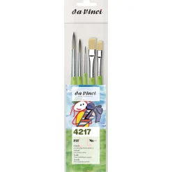 Da Vinci - Serie 4217, Fit Synthetics e Synthetics Bristle, Set per la scuola