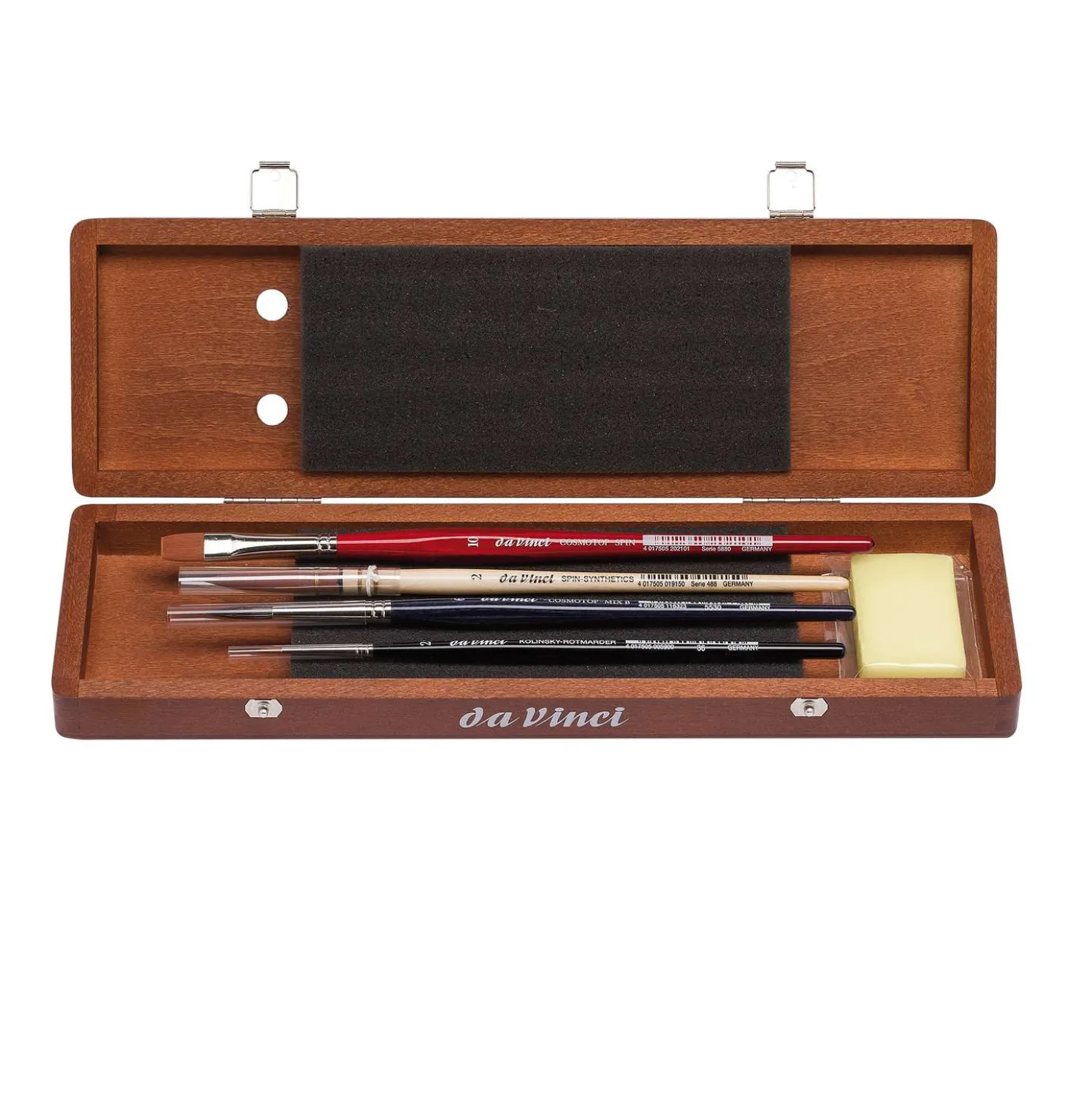 Da Vinci - Serie 5280, Set di pennelli in astuccio di legno