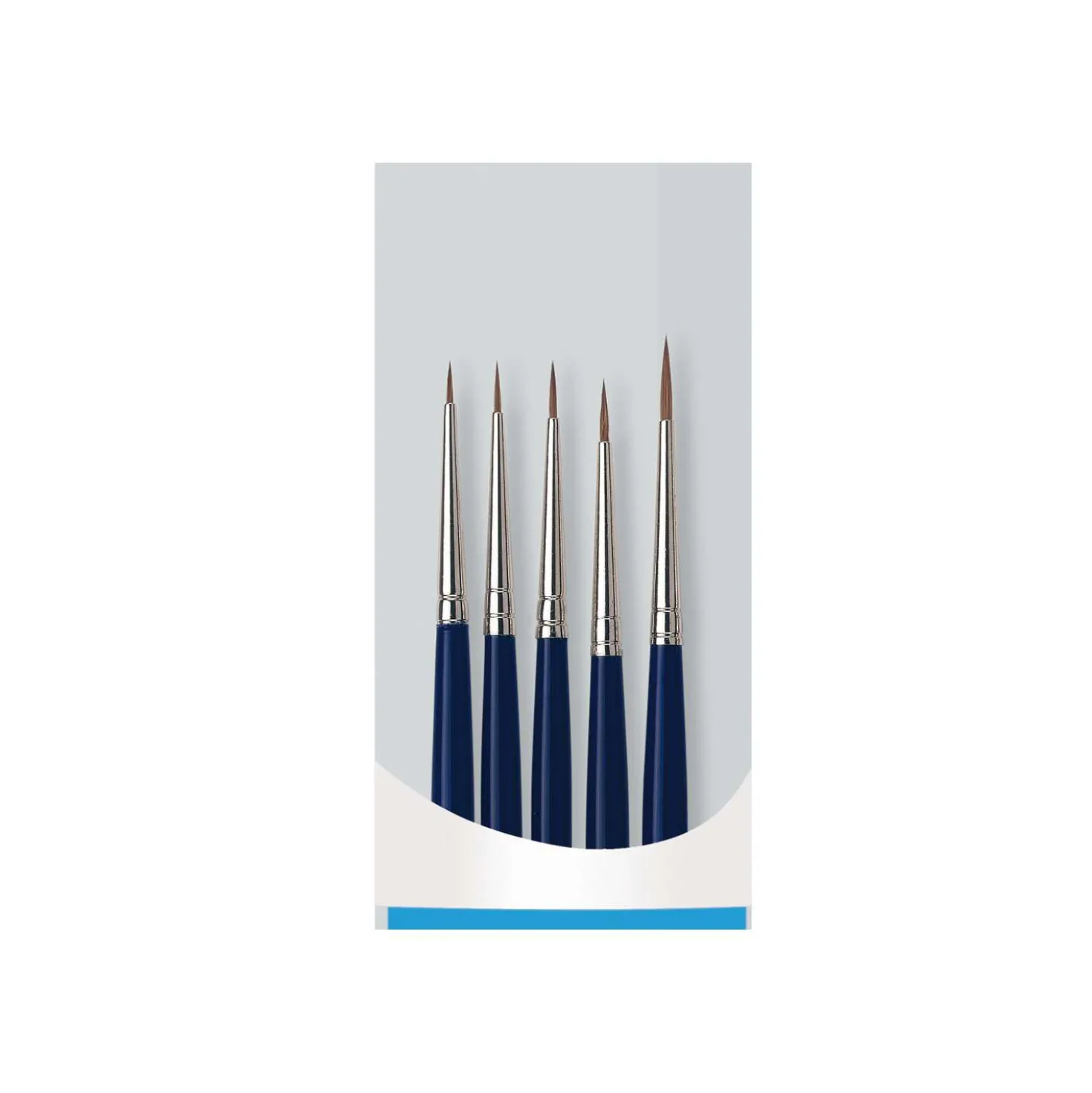Da Vinci - Set di pennelli per acquerello in martora rossa, Serie 5257