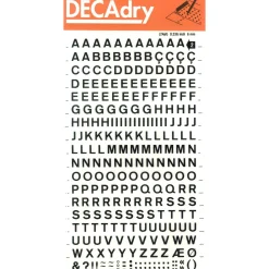 DECAdry - Lettere e caratteri trasferibili
