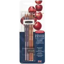 Derwent - Burnisher & Blender, Set da 4