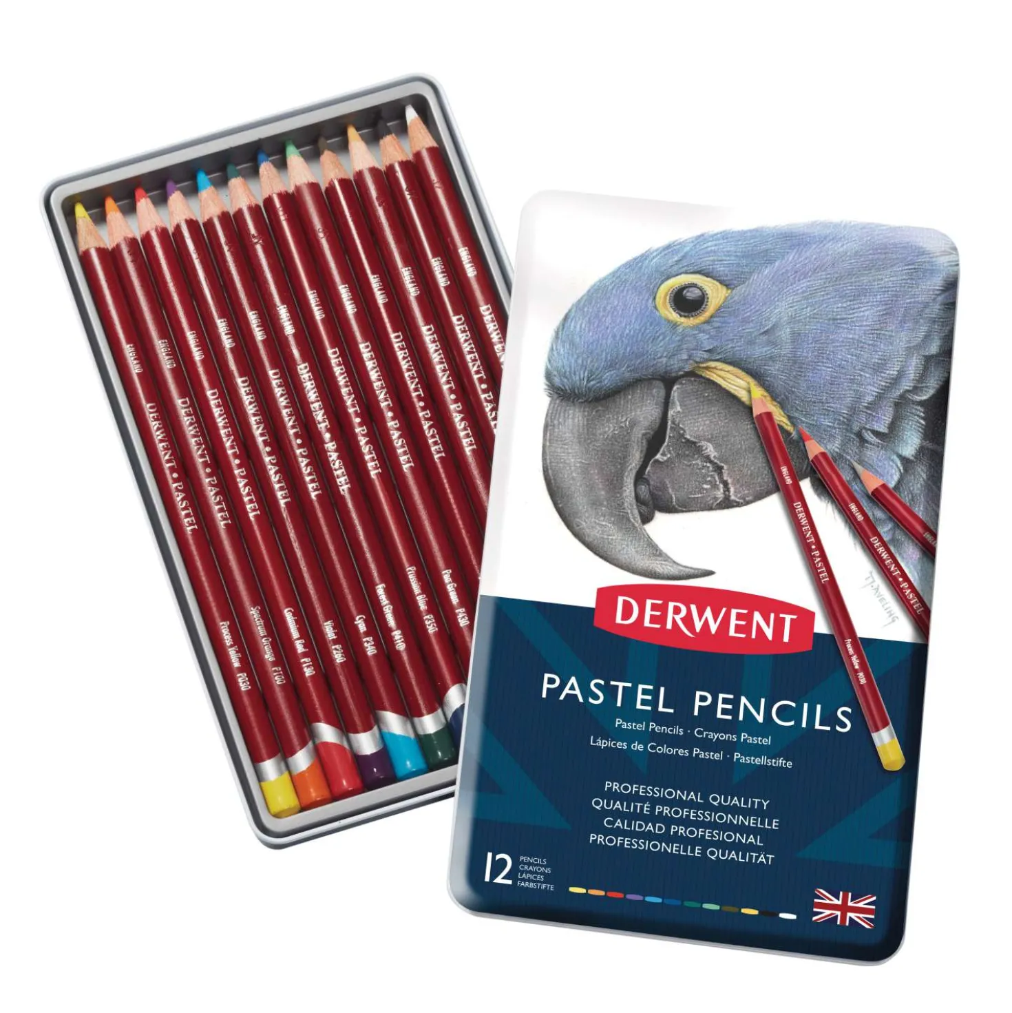 Derwent - Pastel Pencils, Set in scatola di metallo