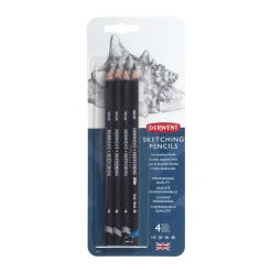 Derwent - Set di 4 matite da disegno