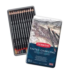Derwent - Tinted Charcoal, Set di matite a carboncino