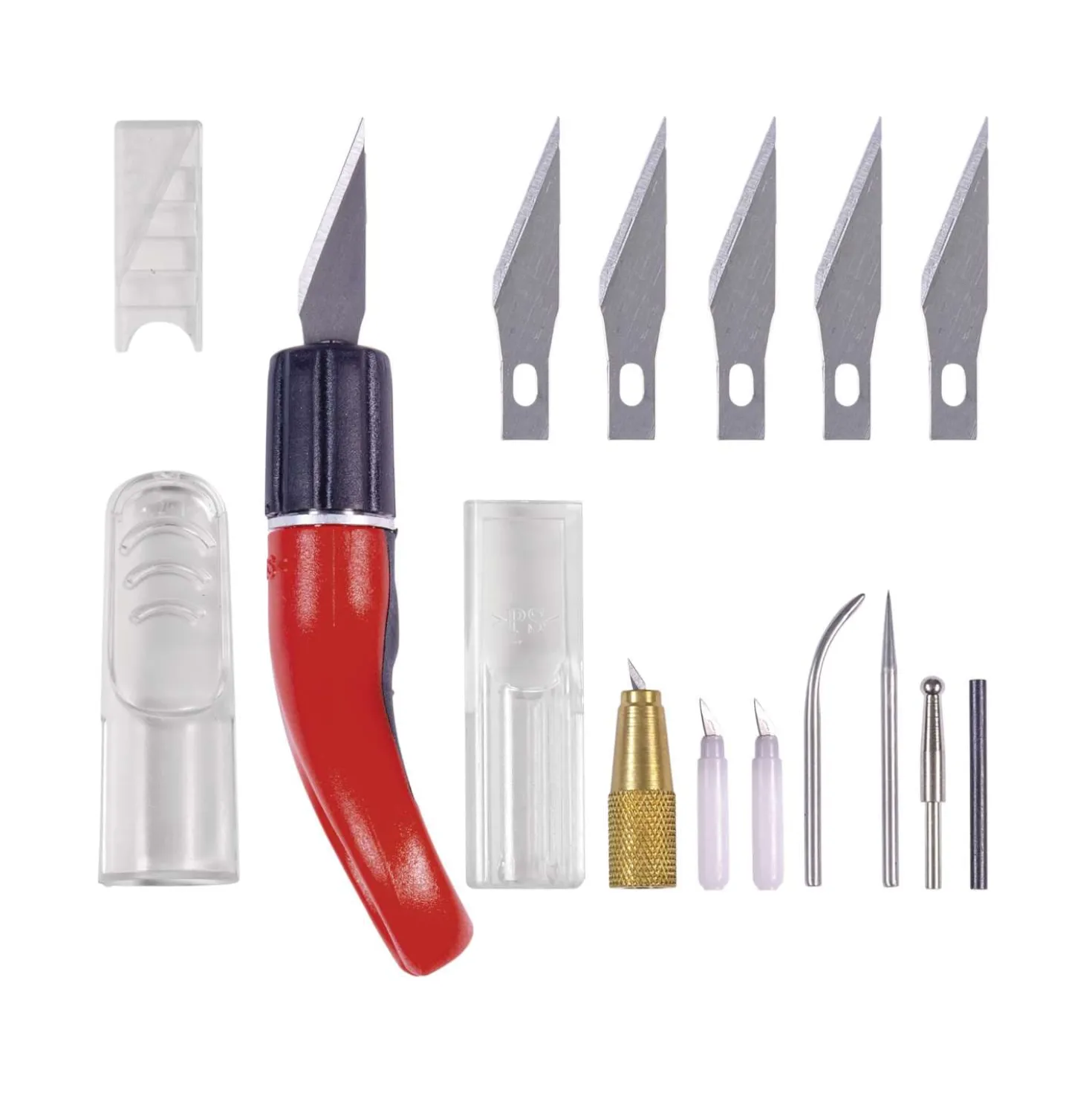 Ecobra - Coltello per bricolage da dito, set da 18 pezzi