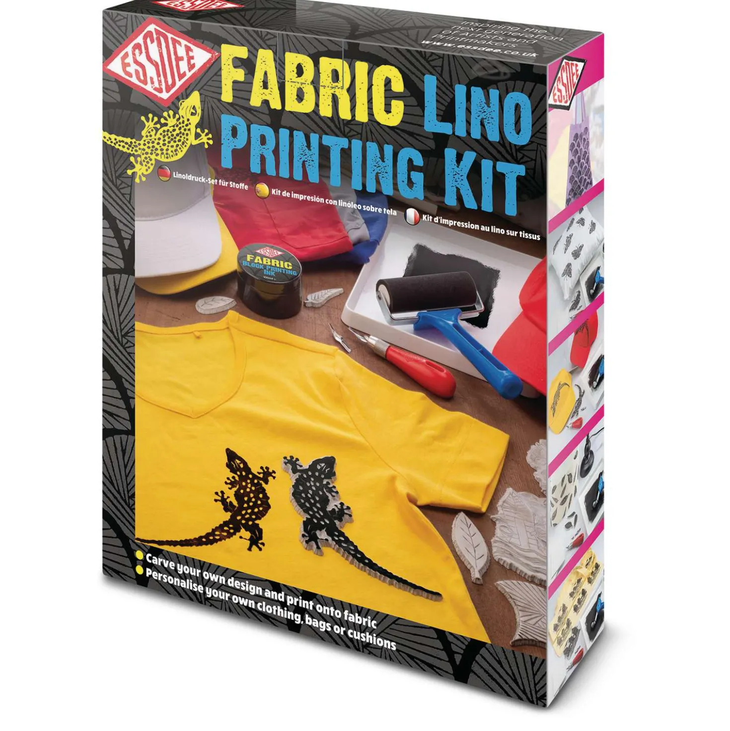Essdee - Fabric, Set completo per linoleografia su tessuto