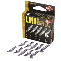 Essdee - Set da 10 sgorbie assortite per linoleografia, tipi 1-5