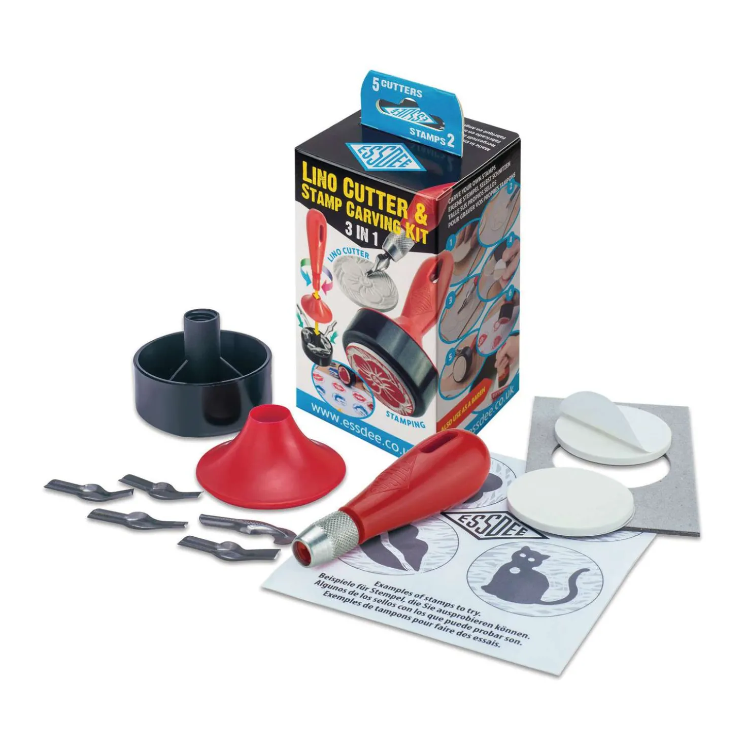 Essdee - Set per linoleografia 3 in 1